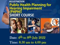 Registration for Public Health Planning for Hearing Impairment Training (JULY 2022)